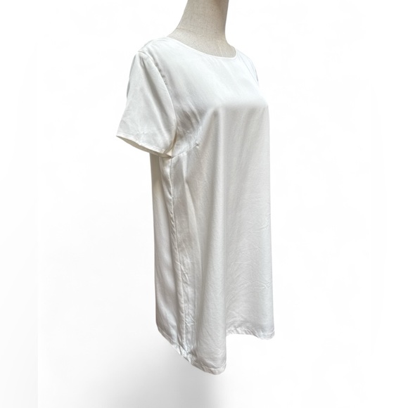 Elevated Basic White Mini Sheath Dress - Picture 2 of 7